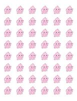 Special Pack 48 Baby Pink Elephant Envelope Seals Labels Stickers 1.2" Round #CUAS