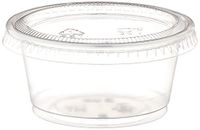 Polar Ice Jello Durable Plastic Shot Glasses, 2-Ounce, Translucent (Pack of 125)