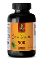 Men Prostate Health Supplements - Saw Palmetto 500MG - Saw Palmetto Prostate Supplement - 1 Bottle 100 Capsules