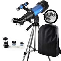 Moutec Telescope for Kids Beginners - Travel Scope 70mm Apeture Portable Telescope for Early Development Science with Backpack for Travel Carry Easily