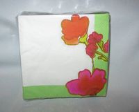 Lenox Floral Fushion Paper Napkins - Beverage Napkin Size - Pack of 40