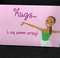 I'm so Sorry Apology Greeting Card, Note Card, Stationery Set