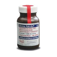 Derma Sciences 59146 Pak-Its Gauze Packing Strip, Iodoform, 1/4" Width x 5 yd Length (Pack of 12)
