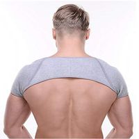 HELIALTH Shoulder Brace Double Shoulder Support Belt, for Injury Prevention, Dislocated AC Joint, Rotator Cuff Support,B,M