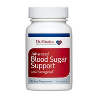 Dr. Sinatra's Advanced Blood Sugar Support with Pycnogenol Supplement, 30 Capsules (30-Day Supply)