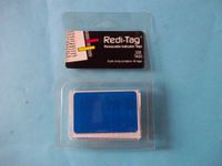 Redi-Tag RT04 Removable Indicator Tags 300 Tags Each Strip Contains 10 Tags Blue 7/16" x 1 1/2" Sold in Units of 2