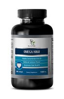 Blood Pressure Support - Omega 8060 Highly Concentrated Fish Oil - Omega 3 Brain Power - 1 Bottle 60 Softgels