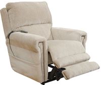 Catnapper Warner Power Lift Lay Flat Power Lumbar Recliner w/Dual Motor in Putty