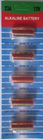 5 pcs 23A Card 12V Alkaline Battery Compatible with 23 VR22 23GA V23GA 23A 23GA A23 E23A GP-23A GP23A GP-23AE LR23A LRVO8 V23