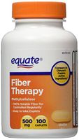 Equate Fiber Therapy For Regularity Fiber Supplement Caplets, 500mg, 100-Count Bottle