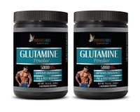 Post Workout Muscle Builder - GLUTAMINE 5000MG Powder - Improves Endurance - l-glutamine Bulk Supplements - 2 Cans 600 Grams