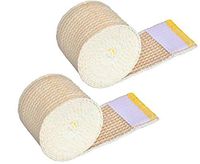 GT USA Organic Elastic Bandage Wrap (2” Wide, 2 Pack) | Hook & Loop Fasteners at Both Ends | Latex Free | Hypoallergenic Compression Roll for Sprains & Injuries