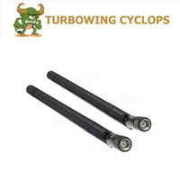 Turbowing 2PCS 3dBi 2.4GHZ/5.8GHZ Dual Frequency FPV Antenna SMA/RP-SMA Male