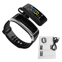 DishyKooker Blue-Tooth Y3 Color Headset Talk Smart Band Bracelet Heart Rate Monitor Sports Smart Watch Passometer Fitness Tracker Wristband Silver Grey Electronic Products for Gifts