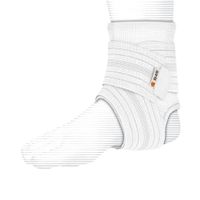 Shock Doctor Ankle Sleeve with Compression Wrap Support (White, Medium)