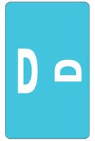 Smead AlphaZ ACCS Color-Coded Alphabetic Labels, Letter D, Light Blue, 100 Labels per Pack (67174)