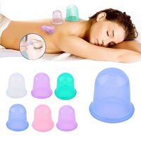 Mercury_Group (Set of 6) - Family Body Massage Helper Anti Cellulite Vacuum Silicone Cupping Cups Brand New and - Random Color