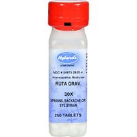 Hylands Ruta Gravis 30x - for Sprains, Backache or Eye Strain - 250 Tablets (Pack of 2)