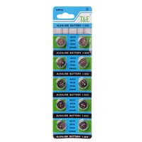 Sixsons 10PCS Button Cell Battery AG13 Battery 1.5V Round Coin Cell Battery For Watch Clocks Controllers Toys LR43 386 SR43 186 SR1142 LR1142 Battery High Energy Density Household Battery