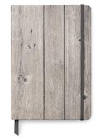 Wood Themed Designs UV Printed on PU Leather A5 Journal Notebook w/Lined Pages
