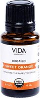 Sweet Orange USDA Certified Organic Essential Oil, 15 ml (0.5 fl oz), 100% Pure, Undiluted, Best Therapeutic Grade (Acne, Diuretic, Flu, Inflammation, Insomnia, and Stress)
