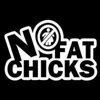 Makarios LLC No Fat Chicks Cars Trucks Vans Walls Laptop MKR| White |5.5 x 3.5|MKR716