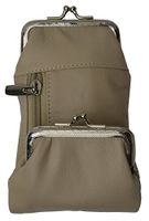 Genuine Leather Cigarette and Lighter Case with Twist Clasp by Marshal (Cream)