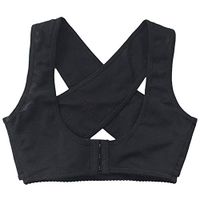 Qiaonai (TM) Corset Back Brace Posture Correction Posture Massage Adjuster Body Care (Black, XXL)