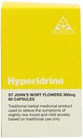 Hyperidrine (St Johns Wort) 300mg THR - R - 60 caps by Bio-health