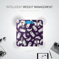 Bluetooth Weight Scale Kg Cartoon Horror Colorful White Ghost Fat Scale Body Fat Composition Monitor Analyzer with Smartphone App for Body Management-396 Lbs