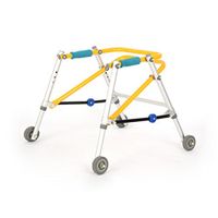 Child Walker Lower Limb Rehabilitation Aids Training Stand Walker Directional Four Wheel Lower Limb Disability Gliding Frame Child Standing Frame (Size : XXL)