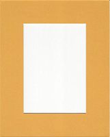 Pack of (2) 22x28 Sun Yellow Picture Mats with White Core, Bevel Cut for 18x24 Picture, with 1/8" Foam Core and Clear Bags