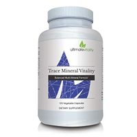 Trace Mineral Vitality Complete Vegetarian Chelated Mineral Complex Without Iron Includes Betaine HCL 400mg - Featuring TRAACS® by Albion® Laboratories - 120 Vegetarian Capsules