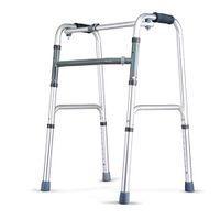 LQFLD Standard Walkers Foldable Aluminum Alloy Adjustable with Wheel and Seat Equipped for Men and Women Elderly Relieve Back Pain,A