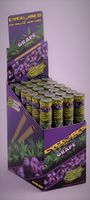 48 Total Natural Cyclone Hemp Cones Grape Flavored (Full Display of 24) + XL Beamer Doob Tube Non Tobacco Non Nicotine + Limited Edition Beamer Smoke Sticker Made of Pure Hemp