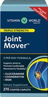Vitamin World Triple Strength Joint Mover | Joint Support Nutritional Supplement | Feat. Glucosamine, MSM, Chondroitin to Support Joint Comfort and Flexibility, 270 Caplets