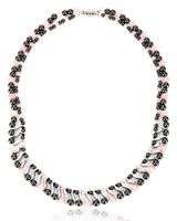 Elegant Womens Hematite Magnetic Therapy Necklace with Healing Stones Pain Relief for Neck Arthritis Migraine Headaches Shoulders and Back (Regular, Rose Quartz)