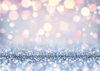 BINQOO 5x3FT Stylish Bling Bokeh(Not Glitter) Backdrop Dreamy Silvery White Spots Photography Background Baby Shower Birthday Carnival Party Newborn Children Photo