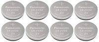 Cr2032 Battery (8 Pack) - Panasonic, Lithium Coin Cell, 3V