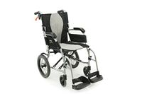 Karman Healthcare Ergonomic Transport Wheelchair with Removable Footrest, 18", 18 Pound
