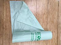 EcoSafe 6400 Certified Compostable Bags 55 Gallon (42" x 48"), (Gauge: .85 mil)(Case of 80 Bags/8 Rolls)