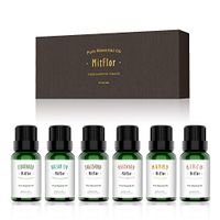 Woody Essential Oils Set, MitFlor 100% Pure Aromatherapy Therapeutic Woody Oils Kit Gift for Diffuser Massage. Cedarwood, Birch, Balsam fir, Rosewood, Eaglewood, Nanmu essential oils, 6×10ml