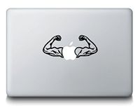 Muscle ManSticker Decal MacBook, Air, Pro All Models Exercise Fitness Working Out iPad Decal Sticker