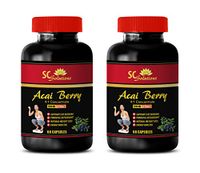 Immune Support Pure Synergy - ACAI Berry Extract 1200 Mg - acai ice - 2 Bottles (120 Capsules)