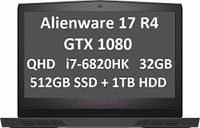 ALIENWARE 17 R4 GTX 1080~i7-6820HK~QHD~32GB RAM~512GB SSD+1TB HDD