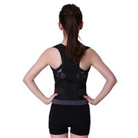 FH Anti-Humpback Correction Belt, Orthodontic Hunchback Back Corrective Vertebral Column Scoliosis Hunchback Adult Children Men and Women (Color : Black, Size : L)