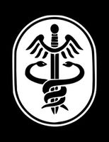 US Army Medical Command Vinyl Sticker | Cars Trucks Walls Laptop | 4.25 Inch Width X 5.5 Inch Height | White HGC0045