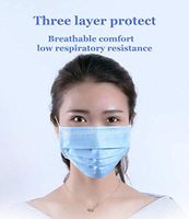 20PCS Disposable Earloop Safety Mask，3 Ply Earloop Dental Surgical Hypoallergenic Breathability Comfort Breathable Beauty Medical Dust Face mask（blue）