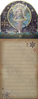 Punch Studio Gold Foil Gem Embellished Magnetic List Pad, Celestial Sparkle Angel 66567
