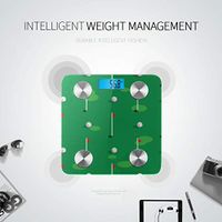LYAOE Bluetooth Body Fat Scale Golf Course Green Grass Smart Wireless Scale with LCD Display Measuring Body Weight Bmi and Health Digital Scale